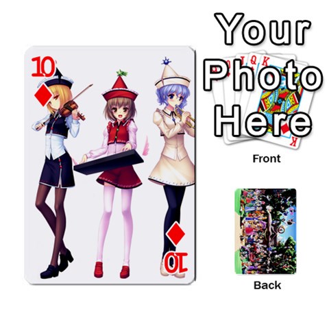 Touhou Playing Cards By Keifer Front - Diamond10