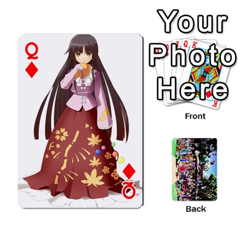 Queen Touhou Playing Cards By Keifer Front - DiamondQ