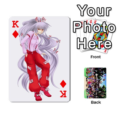 King Touhou Playing Cards By Keifer Front - DiamondK