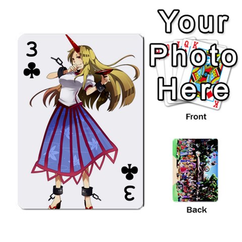 Touhou Playing Cards By Keifer Front - Club3