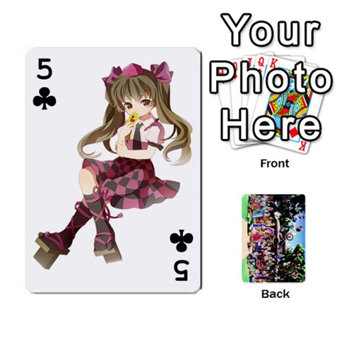 Touhou Playing Cards By Keifer Front - Club5