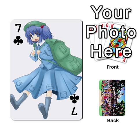 Touhou Playing Cards By Keifer Front - Club7
