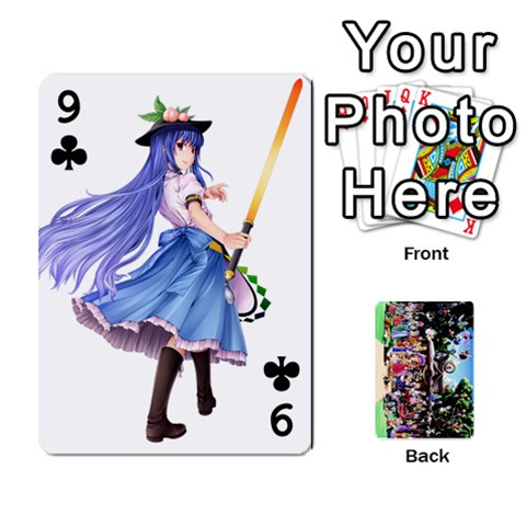 Touhou Playing Cards By Keifer Front - Club9