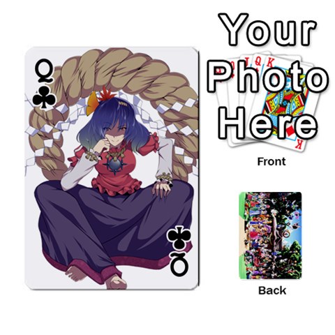 Queen Touhou Playing Cards By Keifer Front - ClubQ