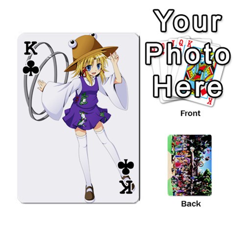 King Touhou Playing Cards By Keifer Front - ClubK