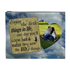 Enjoy The Little Things XL Cosmetic Bag (7 styles) - Cosmetic Bag (XL)
