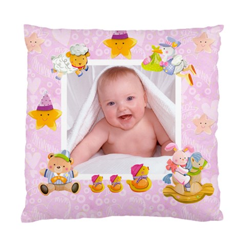 Blankie Bunny Lavendar Love Baby Double Sided Cushion By Catvinnat Back