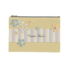 Cosmetic Bag (Large)  - flowers4