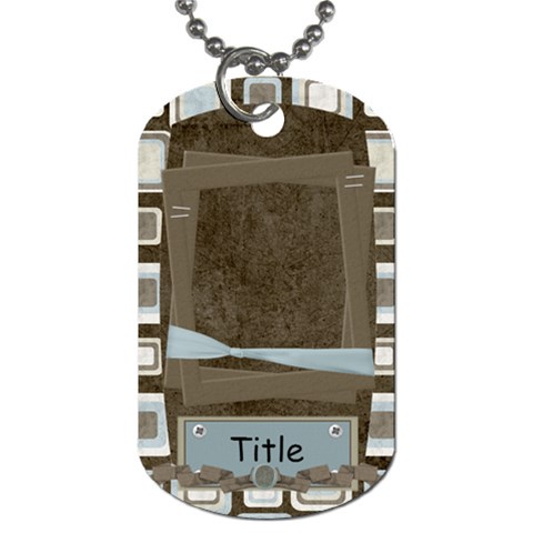 Little Dreamer Blocks Dog Tag By Bitsoscrap Front