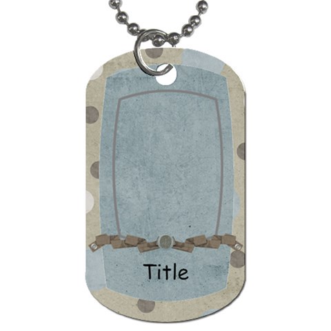 Little Dreamer Dots Dog Tag By Bitsoscrap Front