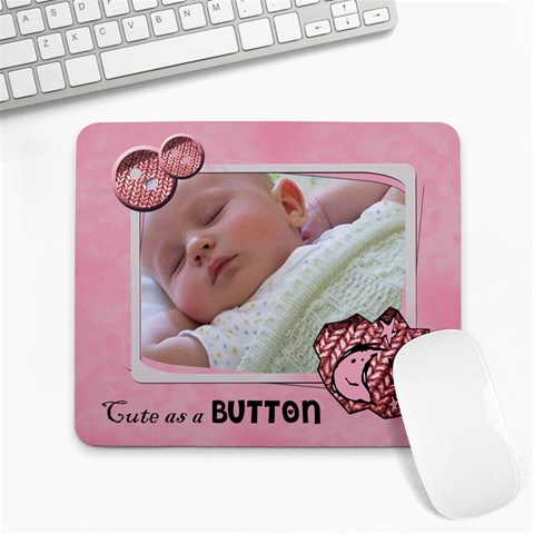 Cute As A Button Girl Front