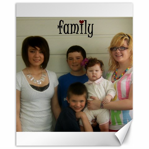 16x20 Family By Amanda Bunn 15.75 x19.29  Canvas - 1