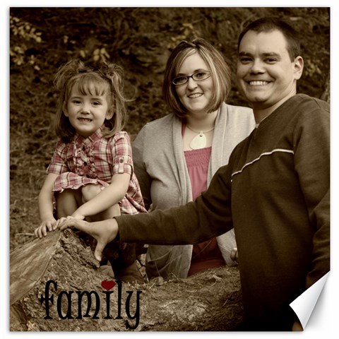 Family 12x12 Canvas By Amanda Bunn 11.4 x11.56  Canvas - 1