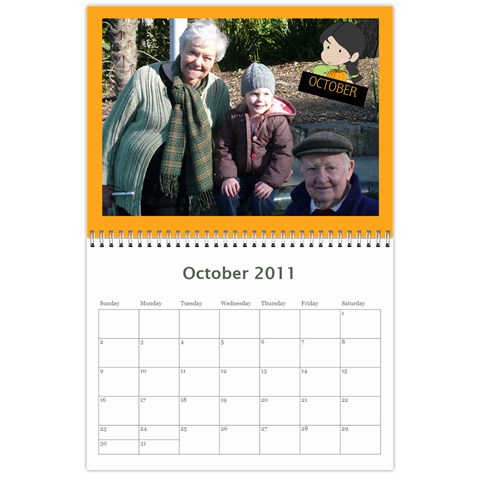 2011 Calendar By Hannah Oct 2011