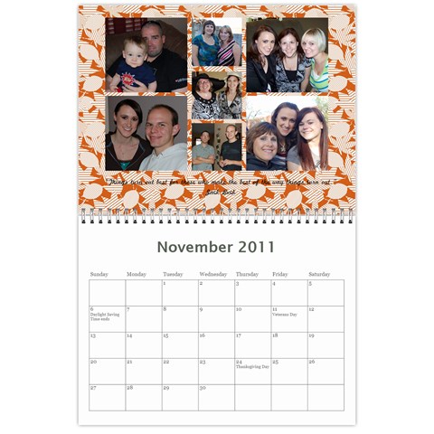 Family Calendar 2011 By Angela Mantzey Nov 2011