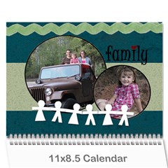 Simple Family Calendar 12 Month