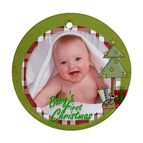 Baby s First Christmas Ornament 6 By Catvinnat Front