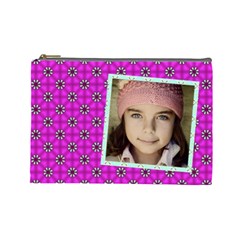 Casual pink cosmetic bag (7 styles) - Cosmetic Bag (Large)