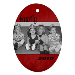 Oval Family 2010 Ornament - Ornament (Oval)