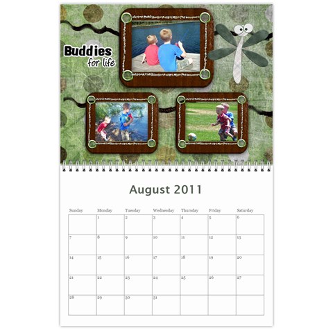 2011 Calendar By Heidi Aug 2011