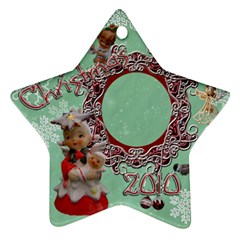 angels w baby 2023 ornament 42 - Ornament (Star)