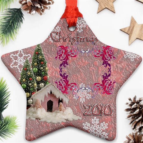 Snow Village 2010 Ornament 61 By Ellan Front