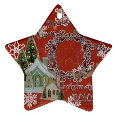 village peace love joy 2023 ornament 68 - Ornament (Star)