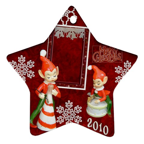 Elf Elves Bells 2023 Ornament  130 By Ellan Front