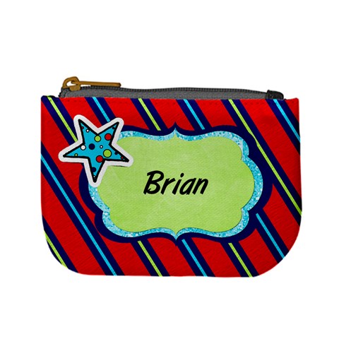 Name Mini Coin Purse 2 By Martha Meier Front