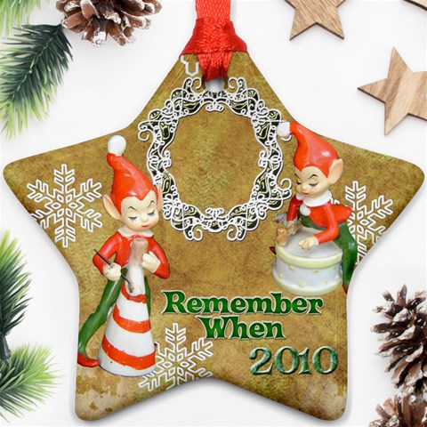 Elf Elves Bells Remember When 2010 Ornament  137 By Ellan Front