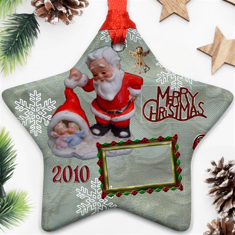 Santa Baby Angels Merry Christmas 2010 Ornament  143 By Ellan Front