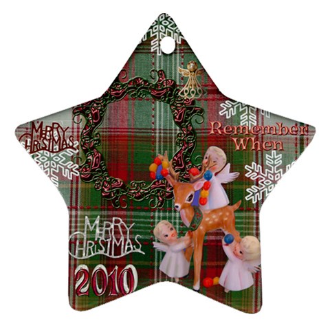 Angels Reindeer Remember When 2010 Ornament 154 By Ellan Front