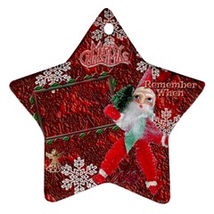 santa remember when 2023 ornament 170 - Ornament (Star)