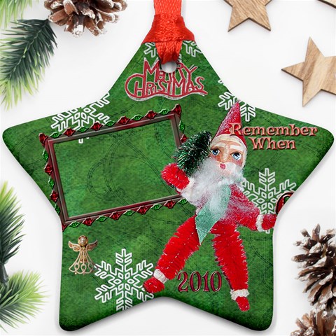 Santa Remember When 2010 Ornament 171 By Ellan Front