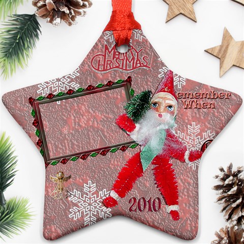 Santa Remember When 2010 Ornament 175 By Ellan Front