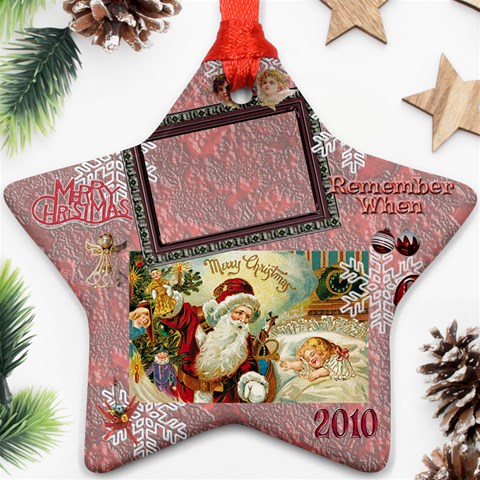 Santa Remember When 2010 Ornament 177 By Ellan Front