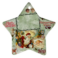 santa remember when 2023 ornament 183 - Ornament (Star)