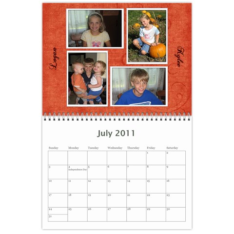 Rayhons Calendar 2011 By Alecia Jul 2011