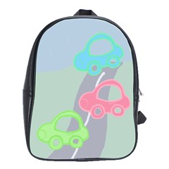 cars large school bag - School Bag (Large)