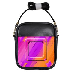pink/orange sling bag - Girls Sling Bag