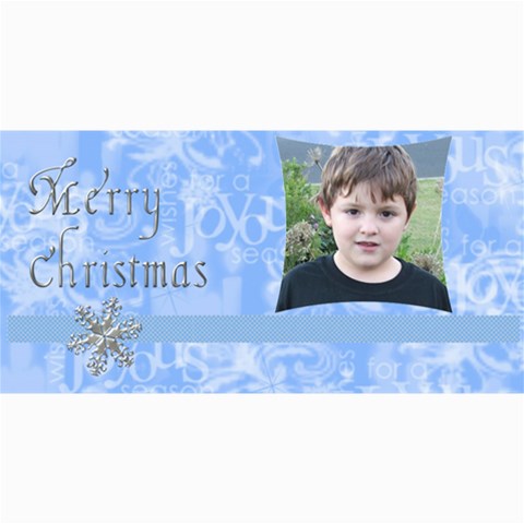 Blue Christmas Photo Card3 By Joan T 8 x4  Photo Card - 6