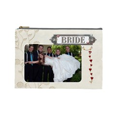 Bride/Groom Large Cosmetic Bag (7 styles) - Cosmetic Bag (Large)