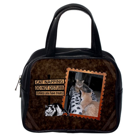 Cat Cuteness Classic Handbag By Lil Back