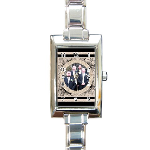 Fantasia Classic Rectangle Charm Watch By Catvinnat Front