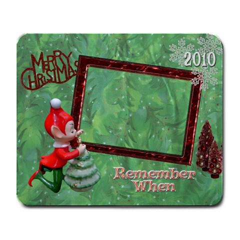 Christmas Elf Remember When Large Mousepad By Ellan Front