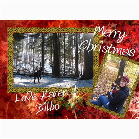 Final Christmas Card 2010 By Billy 7 x5  Photo Card - 56