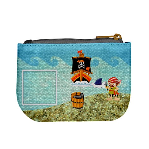 Pirate Pete Treasure Ahoy Mini Coin Purse  By Catvinnat Back