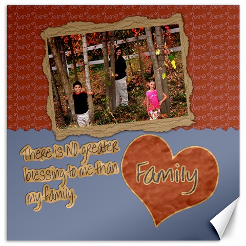 Family Canvas Template 16x15 By Danielle Christiansen 15.2 x15.41  Canvas - 1