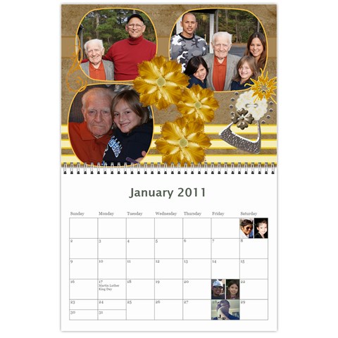 Moms Family Calender By Michelle Jan 2011