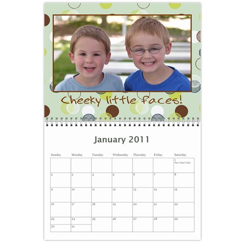 Our Calendar By Heidi Short Jan 2011